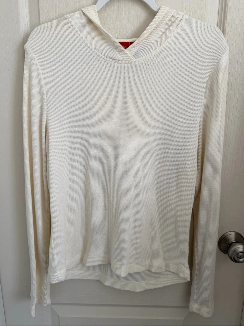 Mossimo Supply Co. waffle-knit pullover thermal hoodie